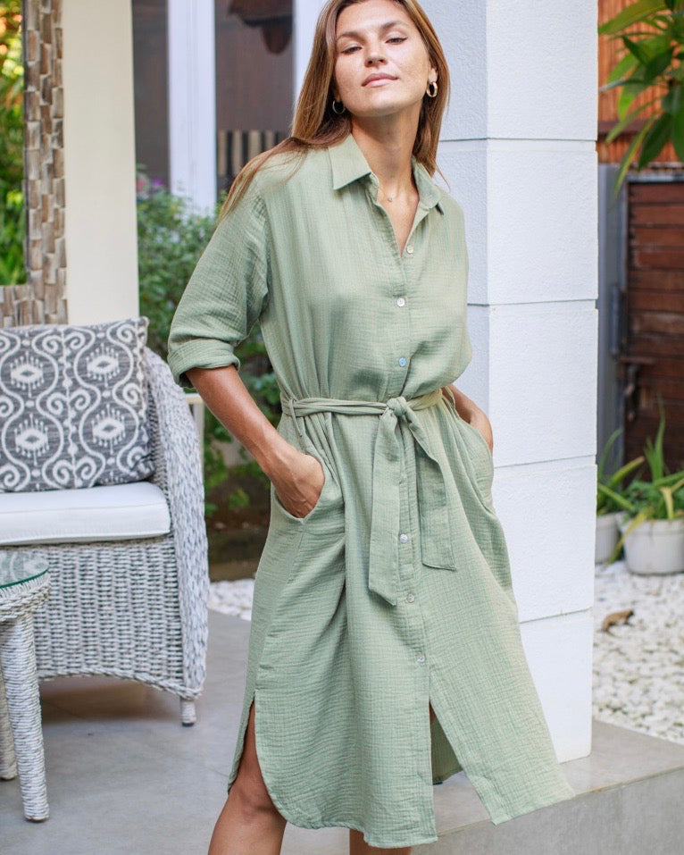 Sadie Dress - Khaki
