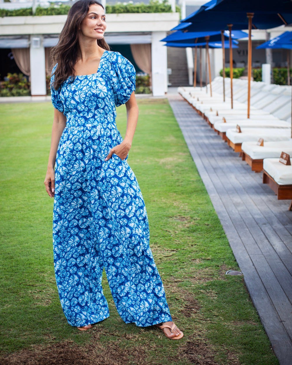 Sasha Jumpsuit - Blue Urchin