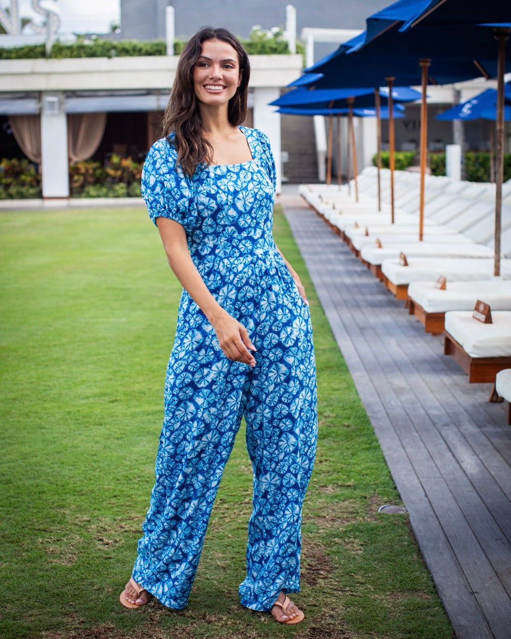 Sasha Jumpsuit - Blue Urchin