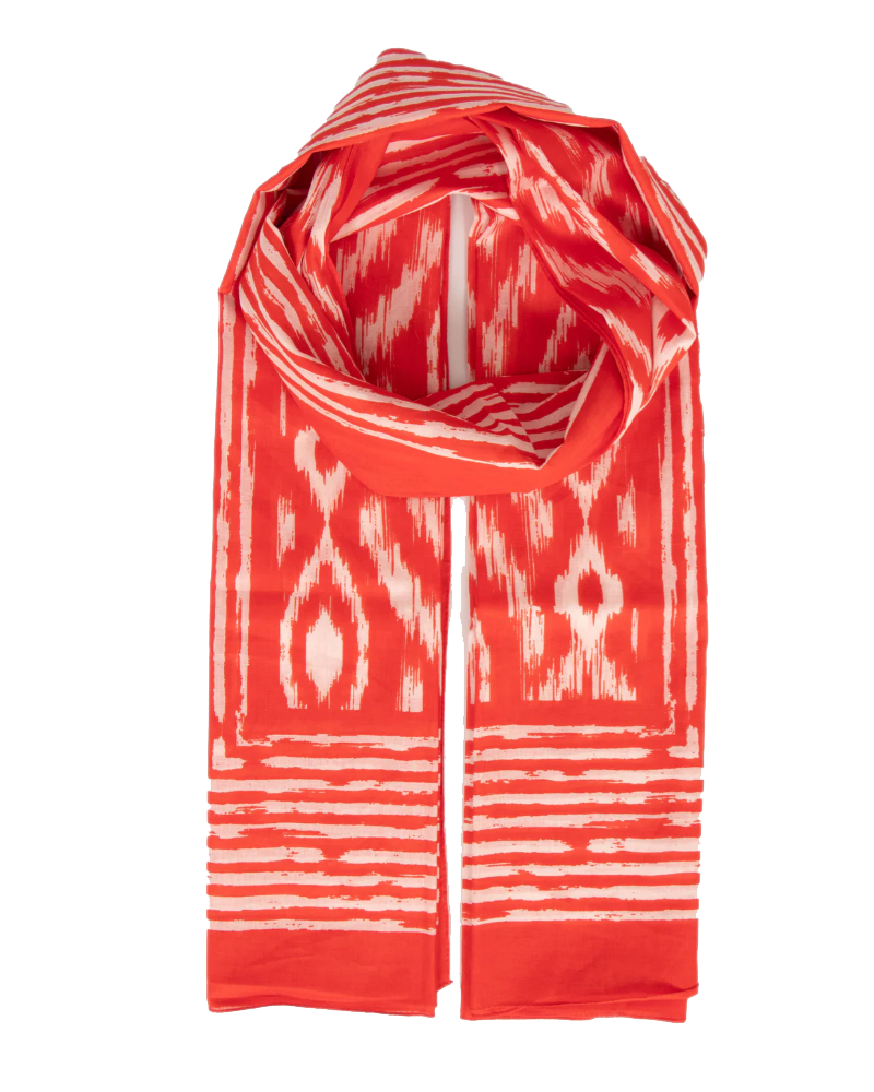 Red Aztec Scarf