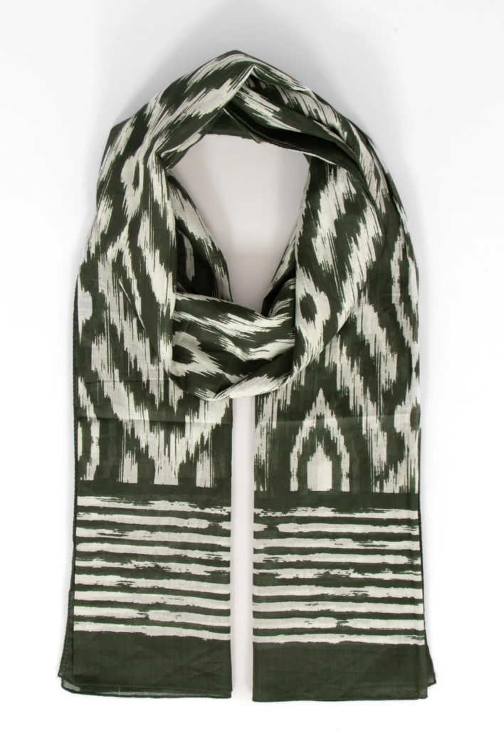 Khaki Aztec Scarf