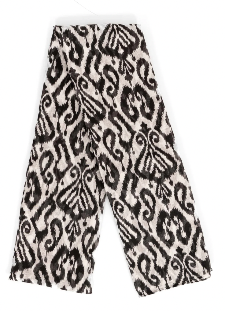 Black Damask Scarf