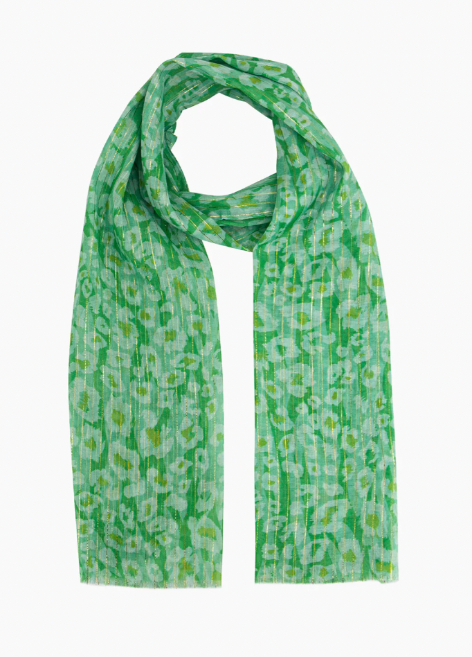 Green Leopard Scarf