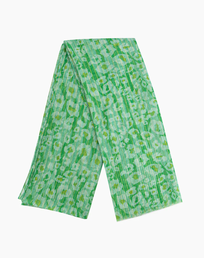 Green Leopard Scarf