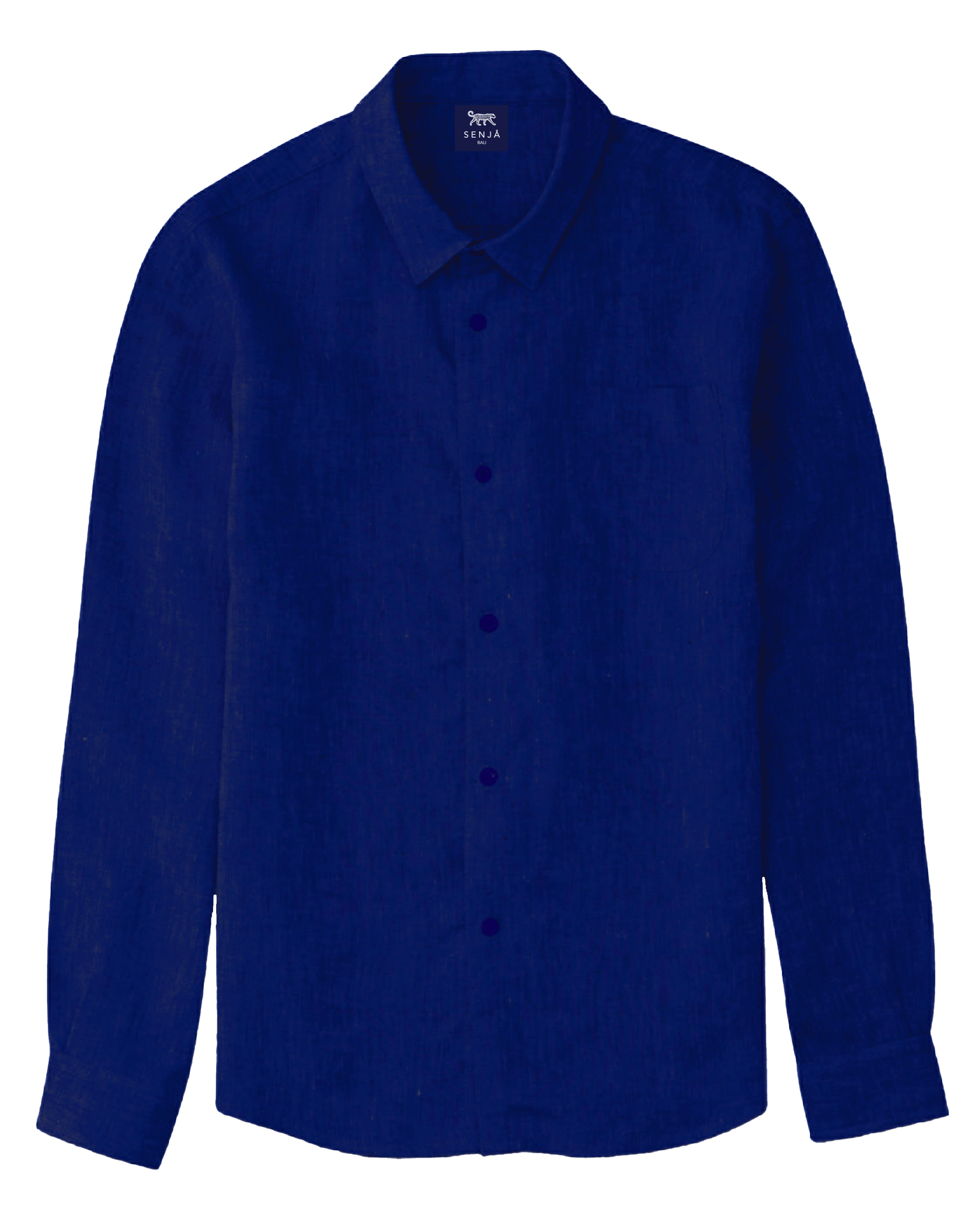 Mustique Men's Linen Shirt - Midnight