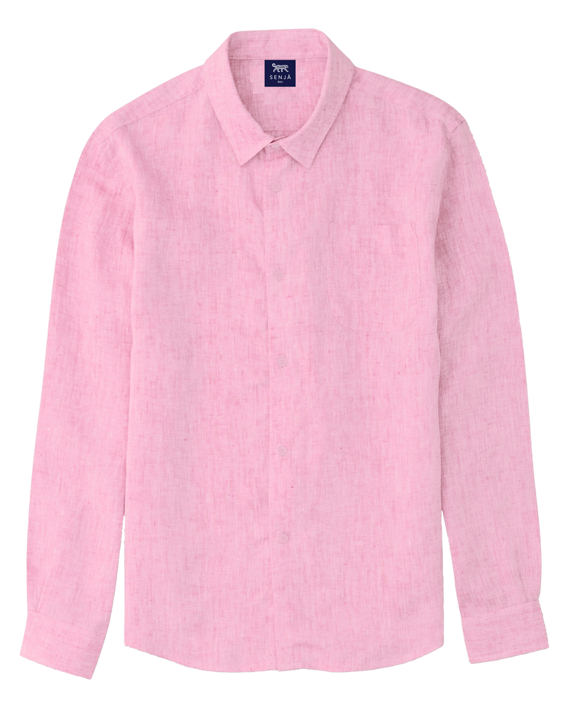 Mustique Men's Linen Shirt - Rosè