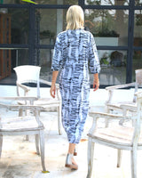 Sicily Dress - Black Peg Tie Dye