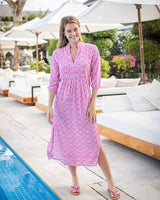 Sicily Dress - Fuchsia Clove