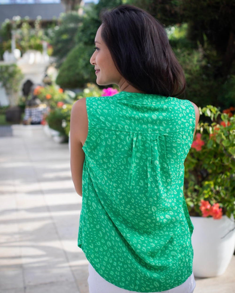 Solo Top - Green Petal