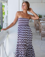 St Tropez Dress/Skirt - Chocolate Chevron