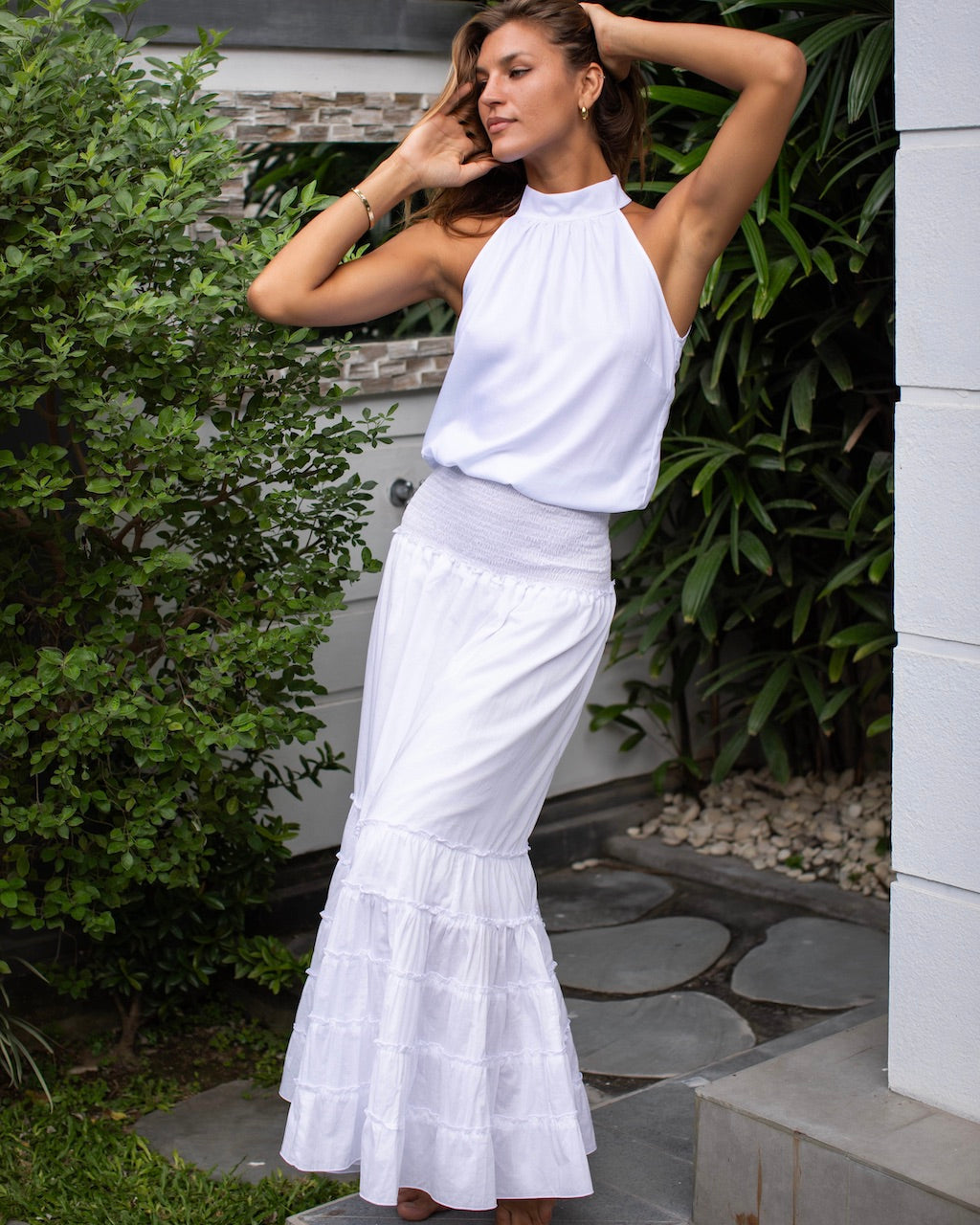 St Tropez Dress/Skirt - White Cotton