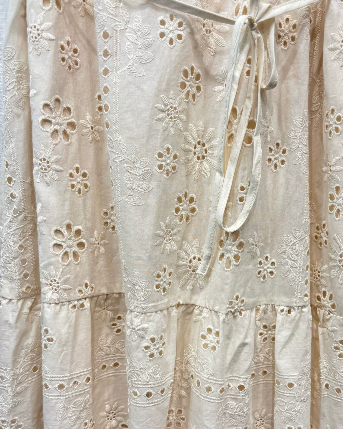Stasia Dress - Cream Broderie