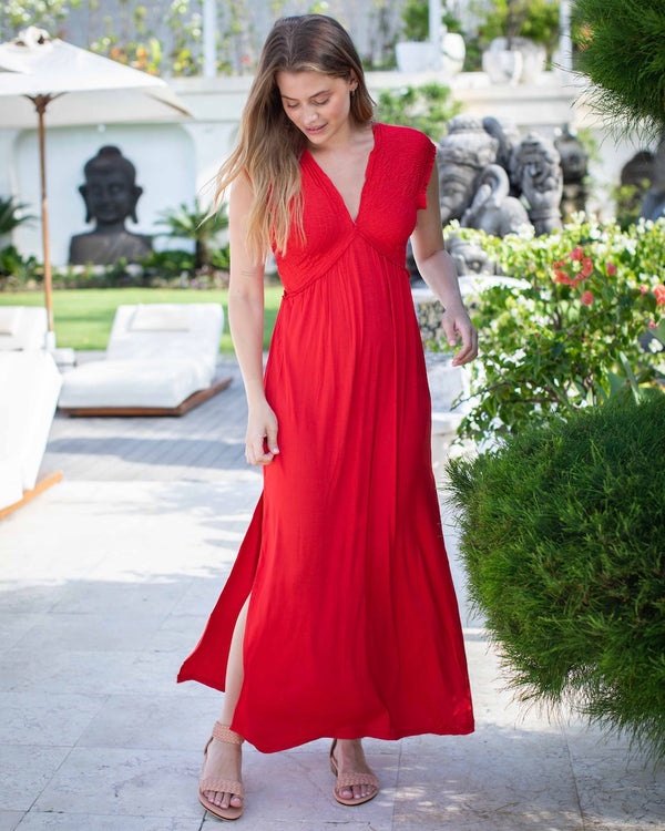 Stella Dress - Poppy Red