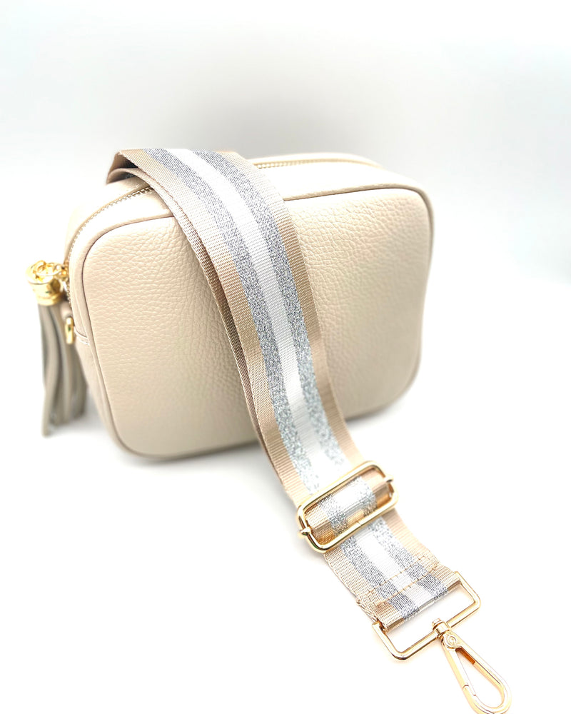 White bag deals strap