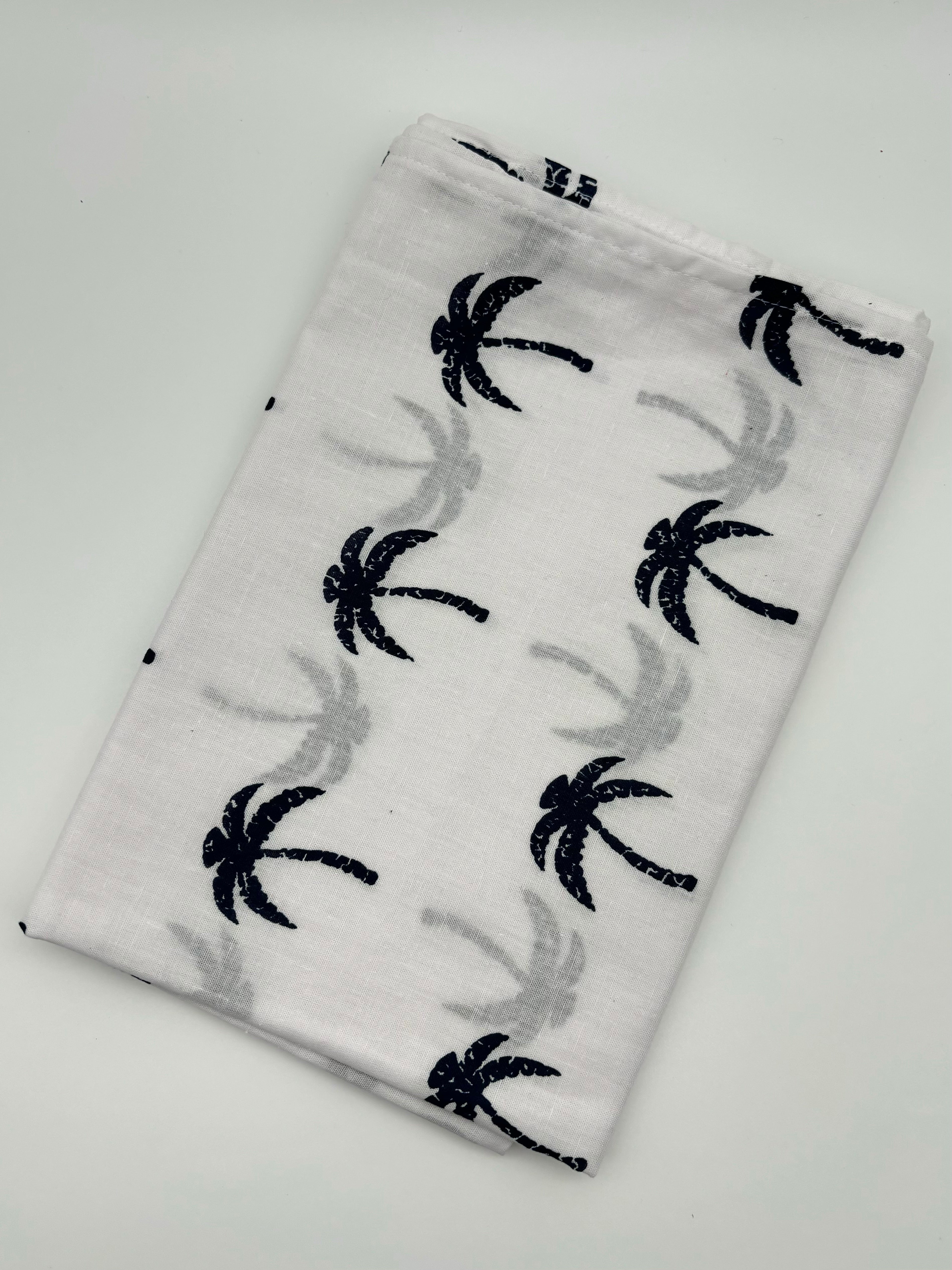 Table Runner - Navy Palm Tree