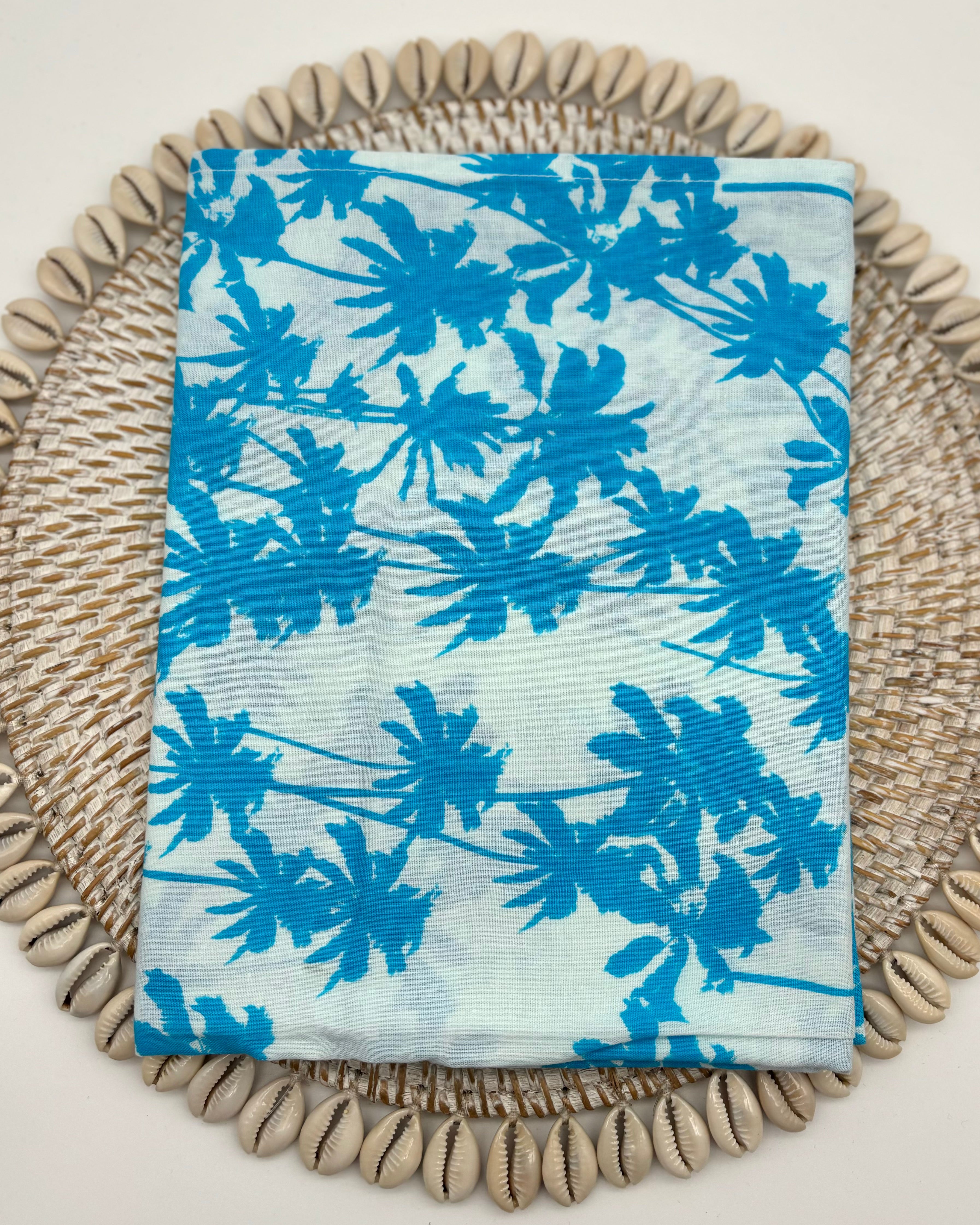 Table Runner - Turquoise Palm Tree
