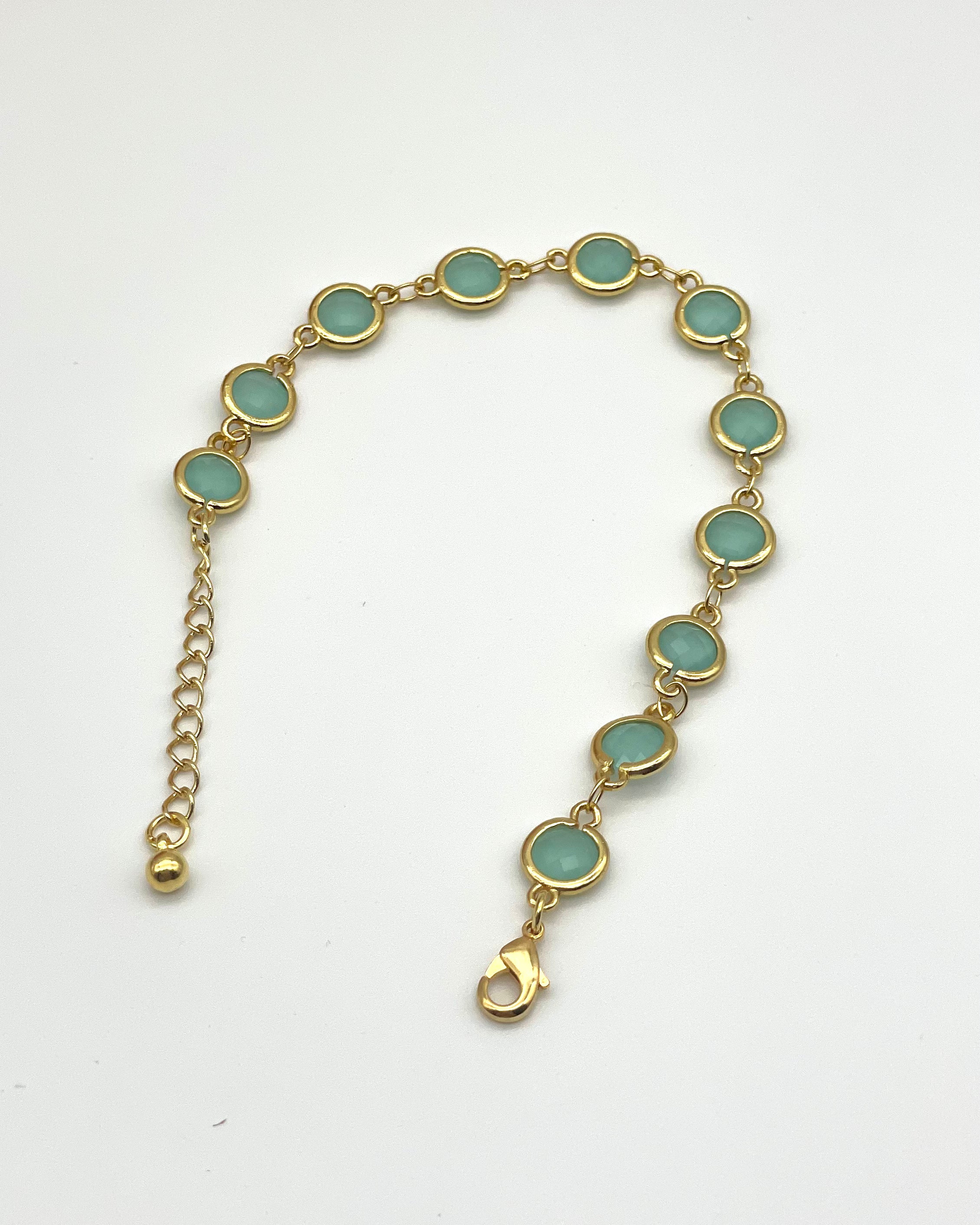 Tangier Bracelet - Gold/Sage Green