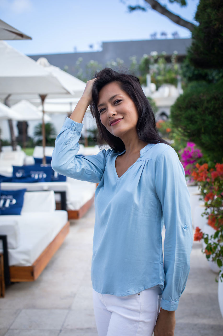 Tilly Top - Pale Blue