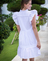 Verona Dress - White Cotton