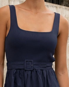 Victoire Dress - Navy