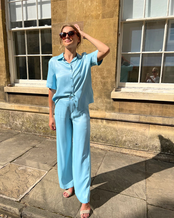 Paige Trousers - Pale Blue