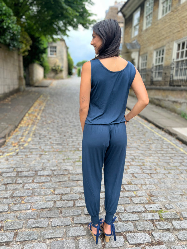 Delilah Jumpsuit - Navy
