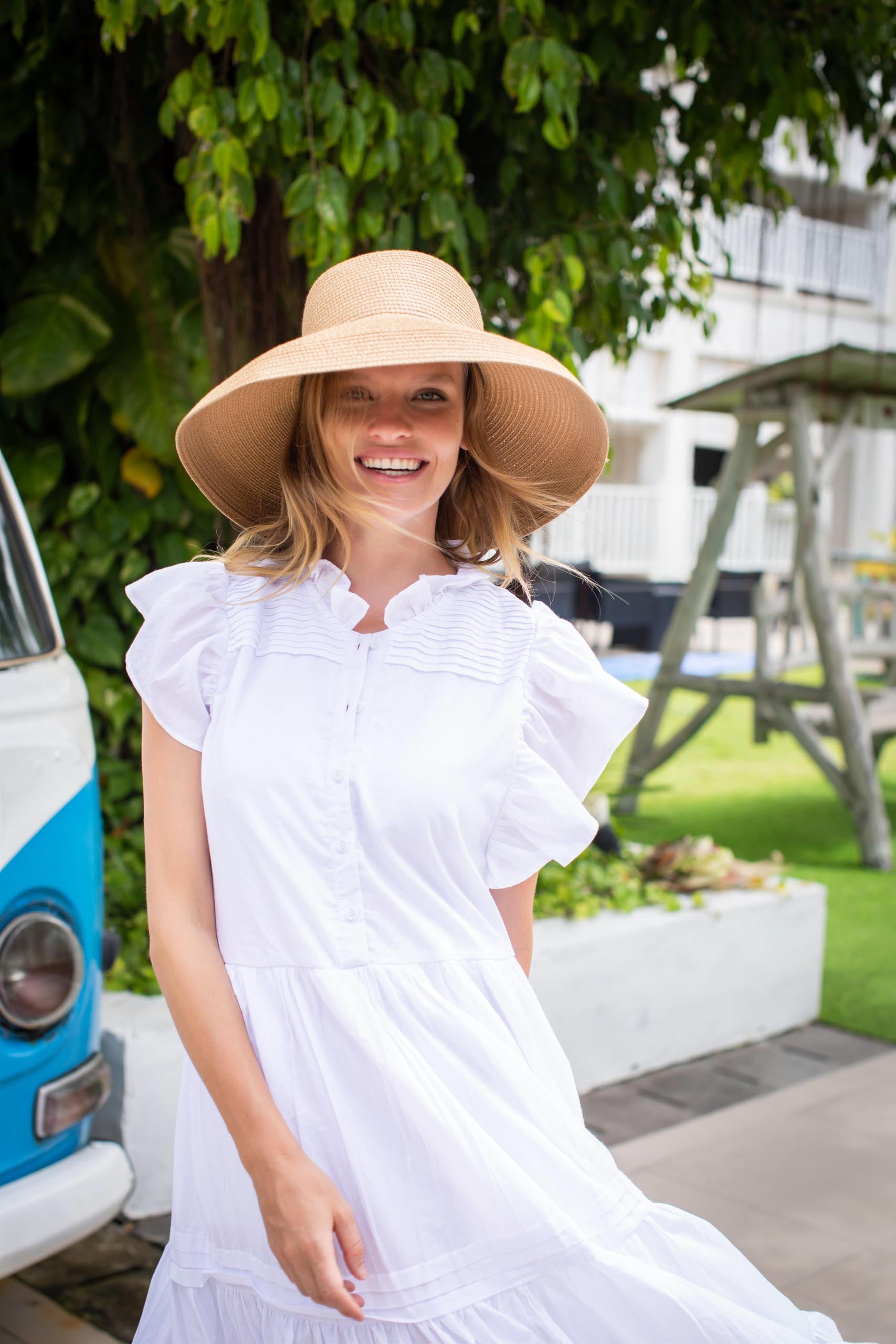 Verona Long Dress White Cotton