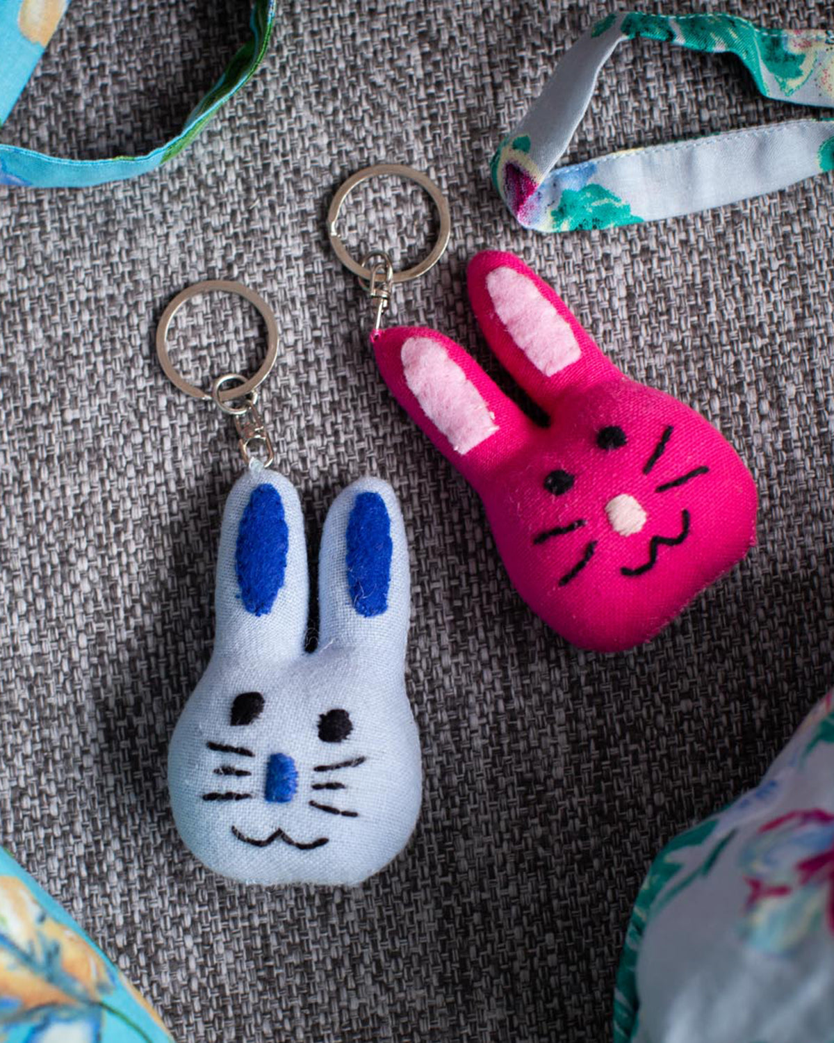 Bali Life Bunny Keyring - Baby Blue