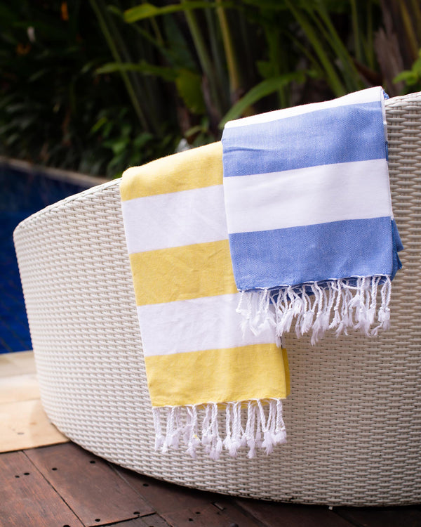 Turkish Towel - Stripy Yellow