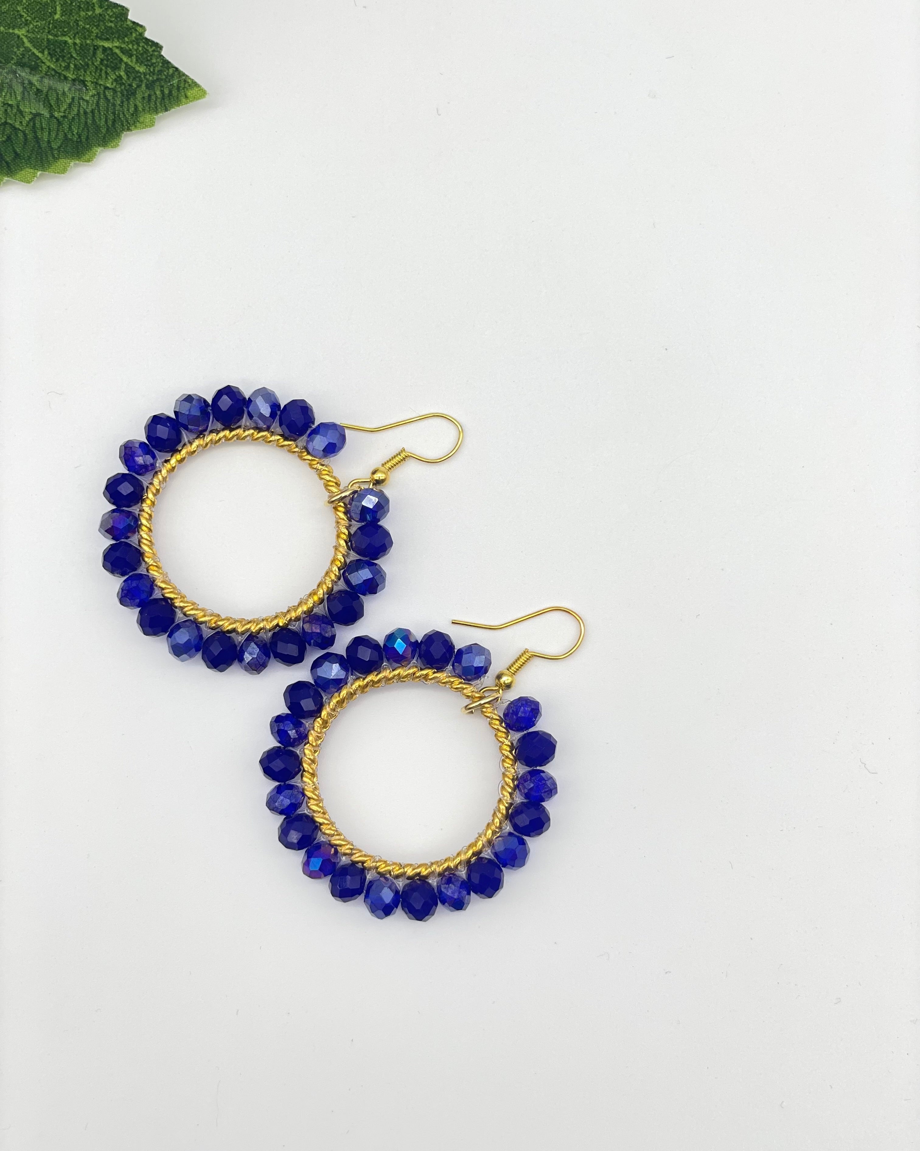 Bali Crystal Hoop Earrings - Orbis