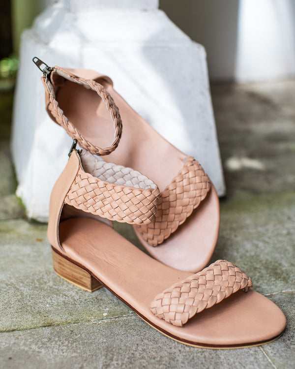 Bahama Sandal - Nude Block Heel