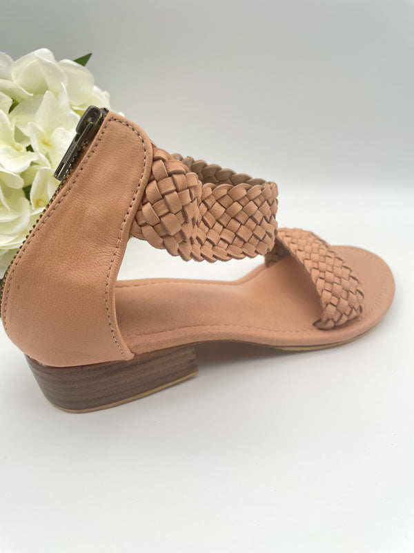 Bahama Sandal - Nude Block Heel