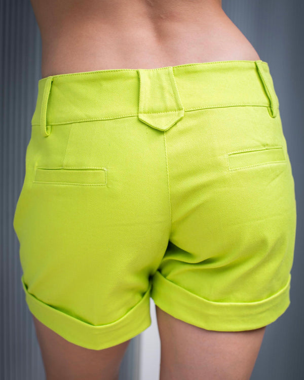 Daisy Shorts - Lime Punch