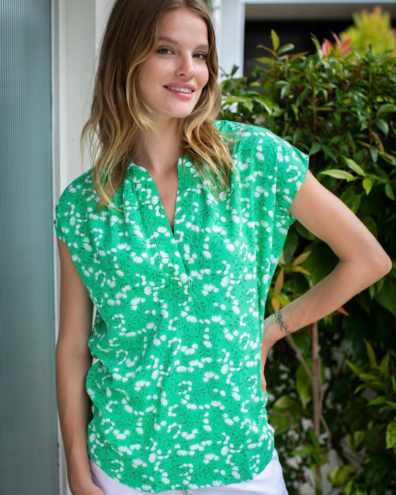 Amanda Top - Green Twig