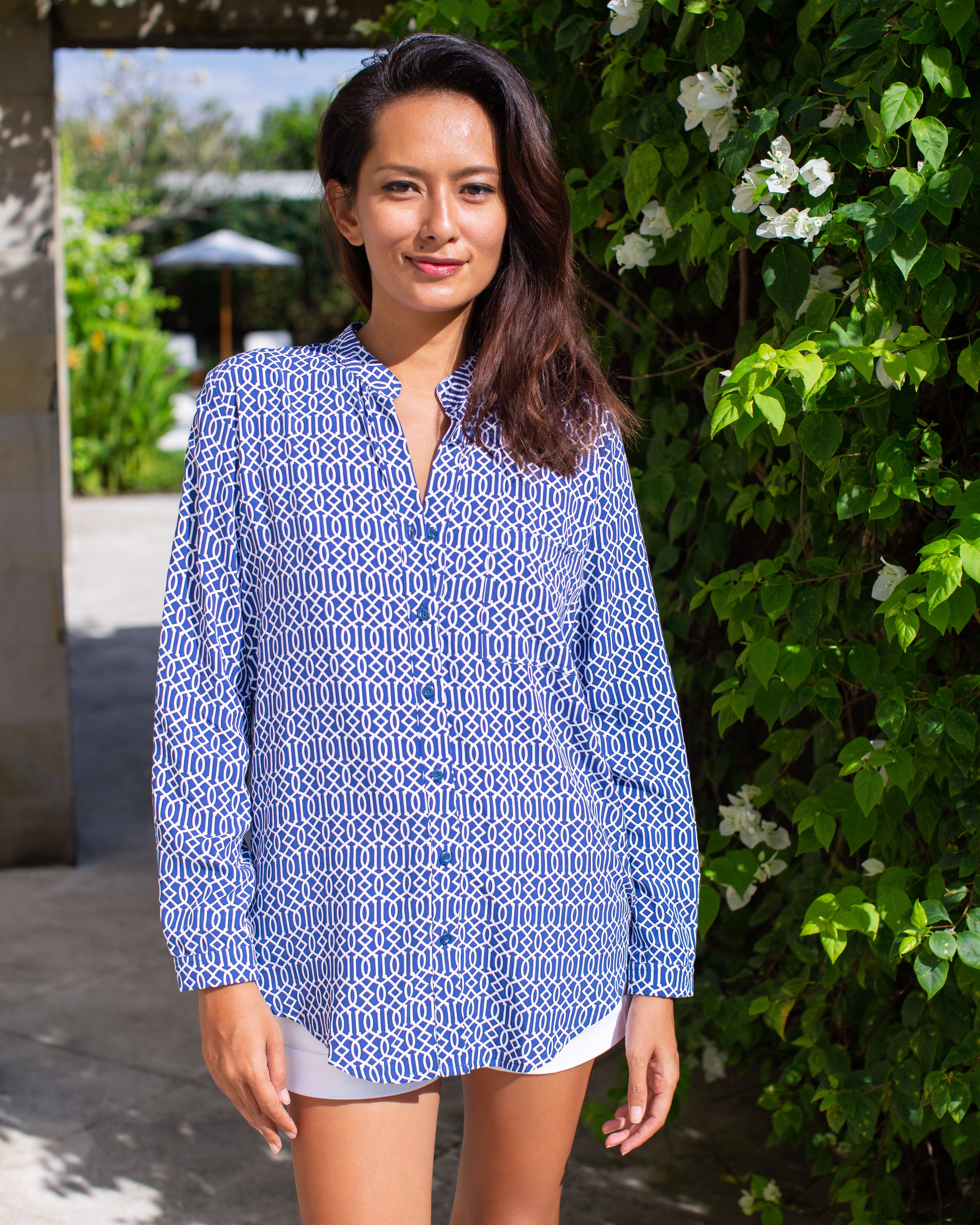 Eden Top - Midnight Blue Como