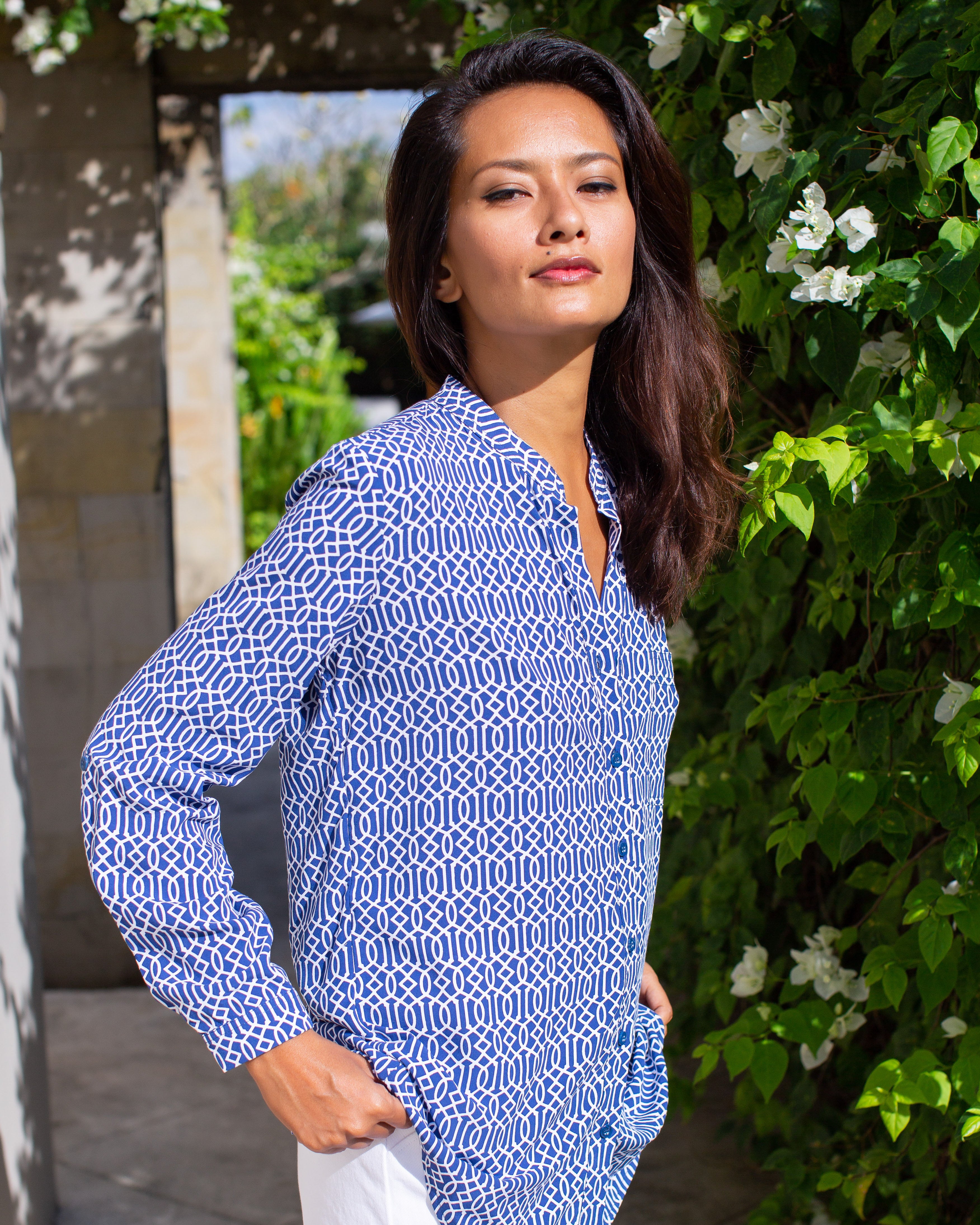 Eden Top - Midnight Blue Como