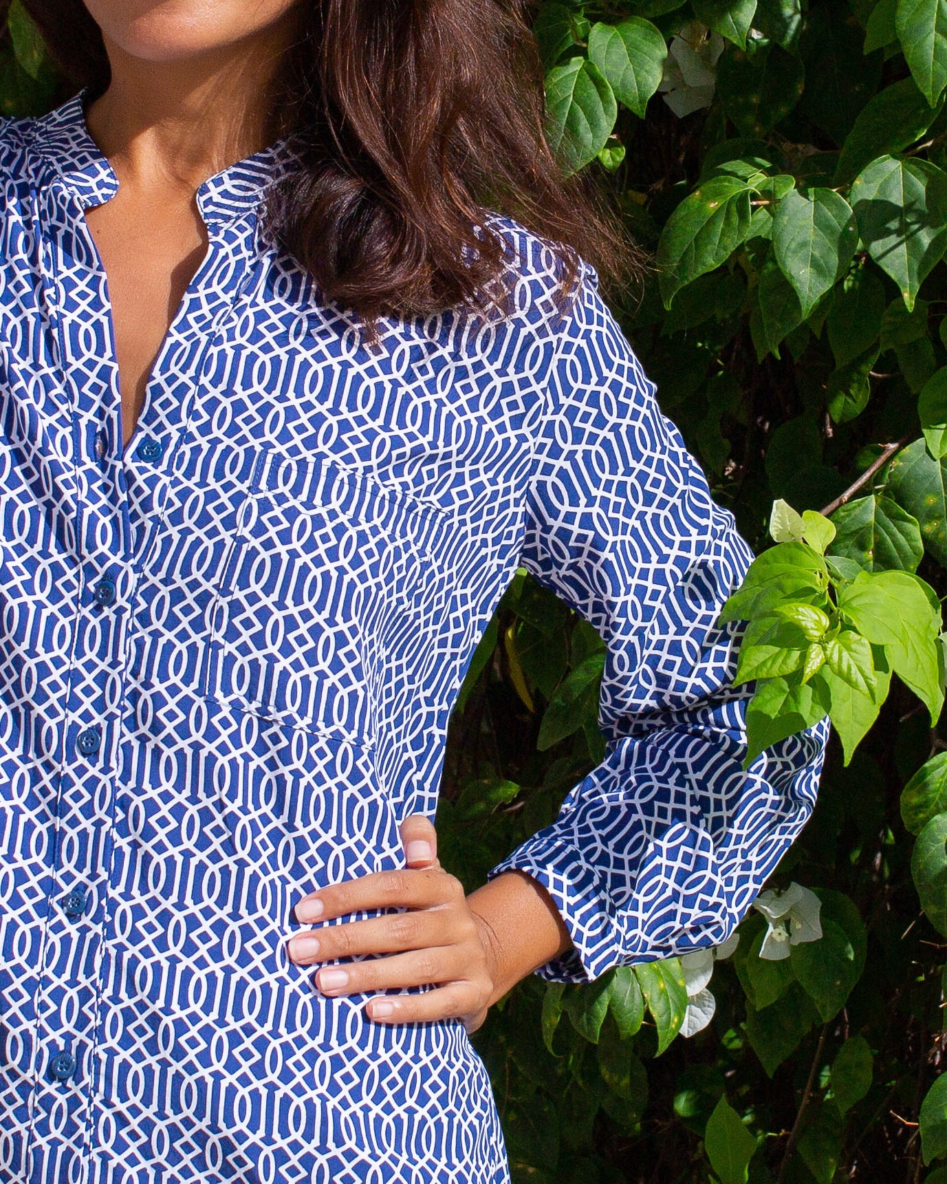 Eden Top - Midnight Blue Como