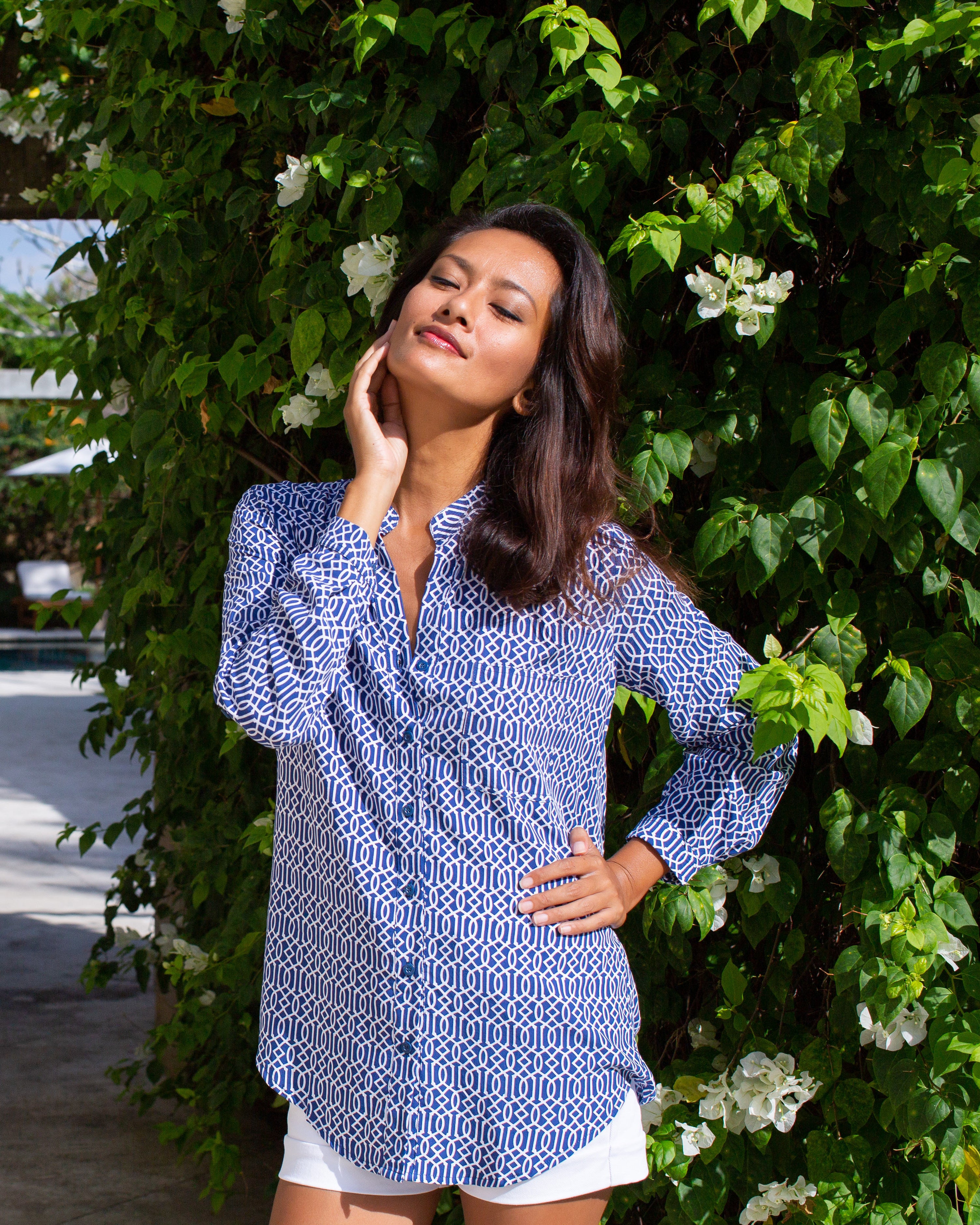 Eden Top - Midnight Blue Como