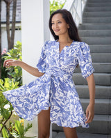 Freya Dress - Blue Chintz