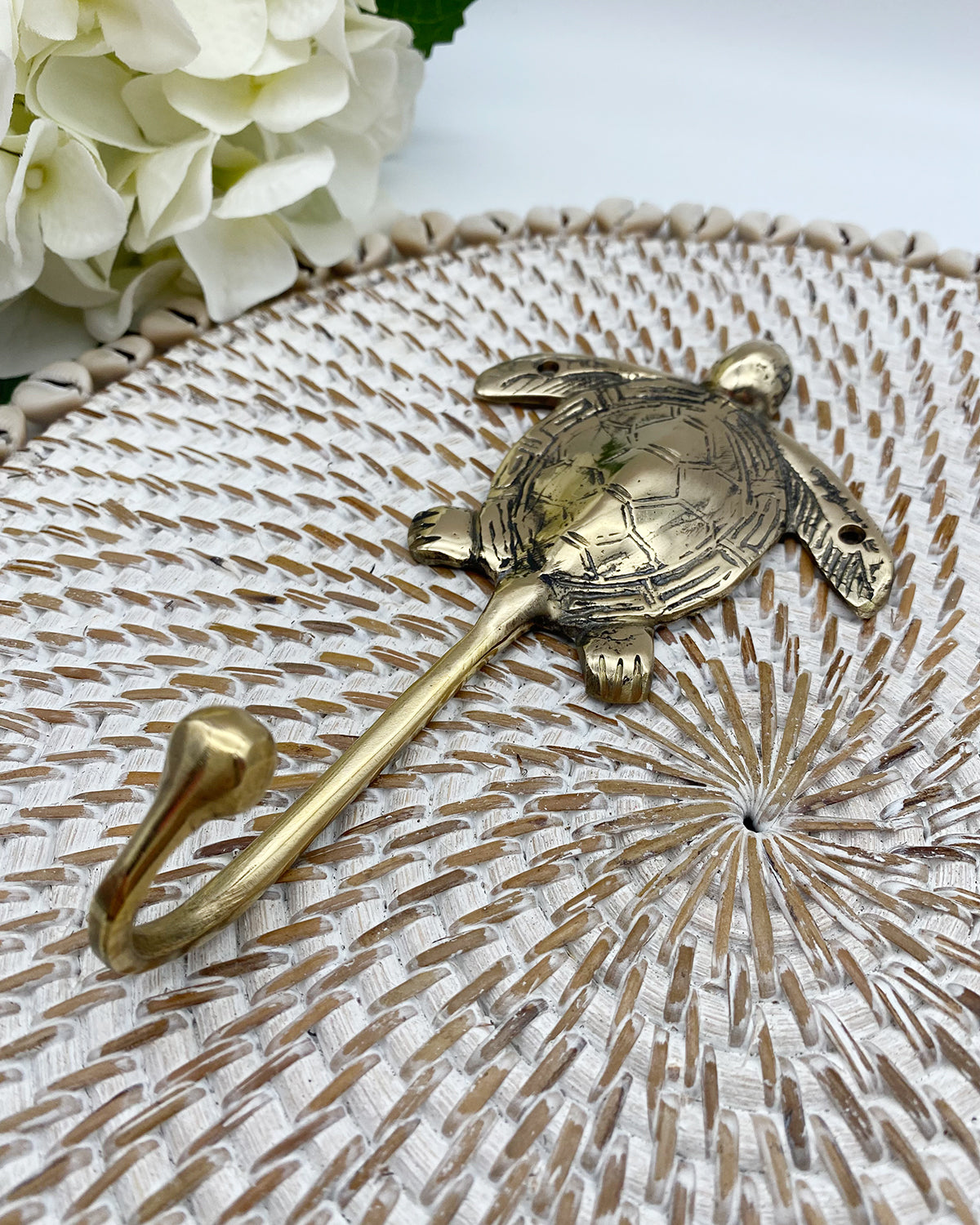 Turtle Hook - Brass