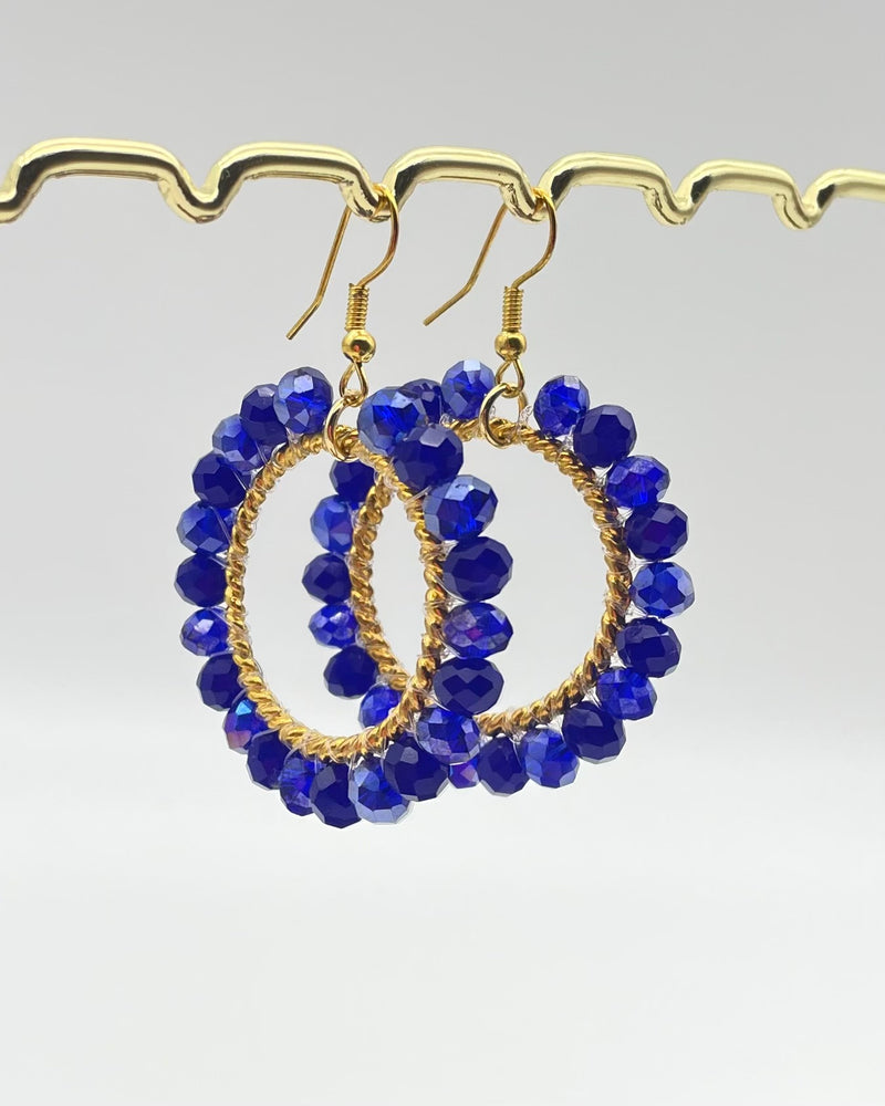 Bali Crystal Hoop Earrings - Orbis