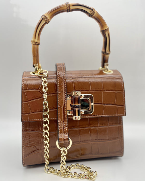 White and on sale tan bag