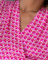 Julia Dress - Bamboo Satin Pink Ribbon