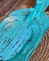 Wooden Leaf Serving Plate