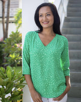 Lizzie Top - Green Petal