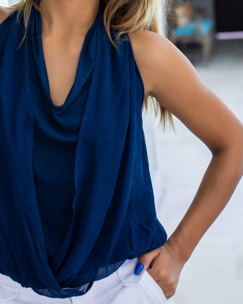 Lugano Top - Navy