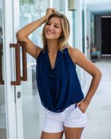 Lugano Top - Navy