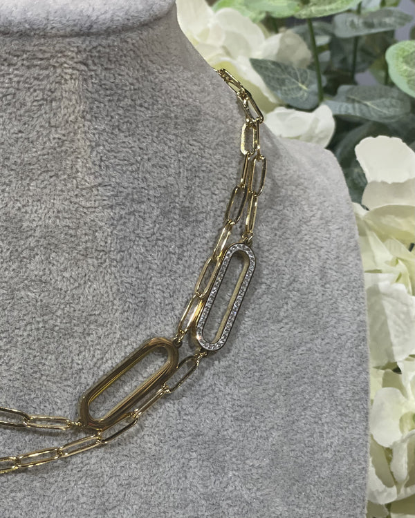 Marta - Diamante Gold Chain Long Necklace