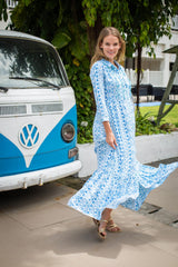 Mia Dress - Cobalt Moyo