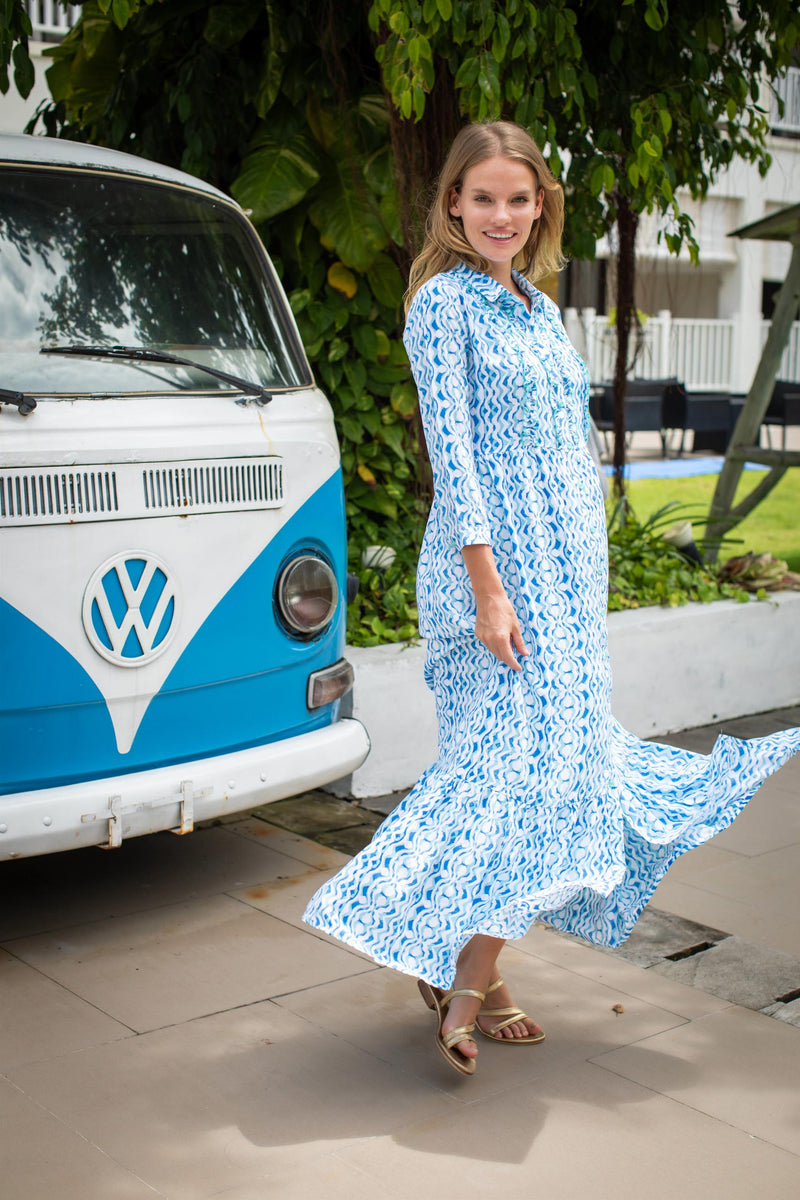 Mia Dress - Cobalt Moyo